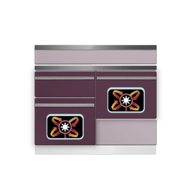 Lacanche LMVI1053CTAUBBSS Plum Modern Macon 1000Mm With Induction Hob, Brushed Stainless Steel Trim 