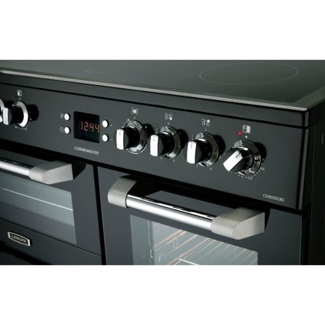 Leisure CS90C530K 90cm Electric Range Cooker with Three Ovens - Black