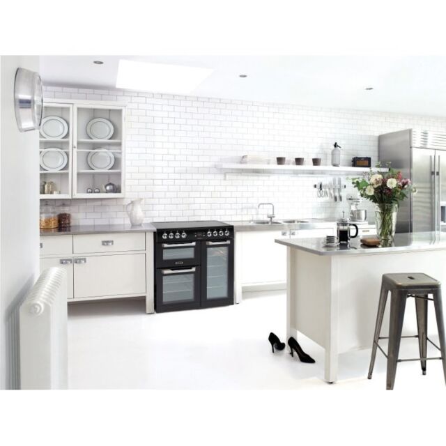 Leisure CS90C530K 90cm Electric Range Cooker with Three Ovens - Black
