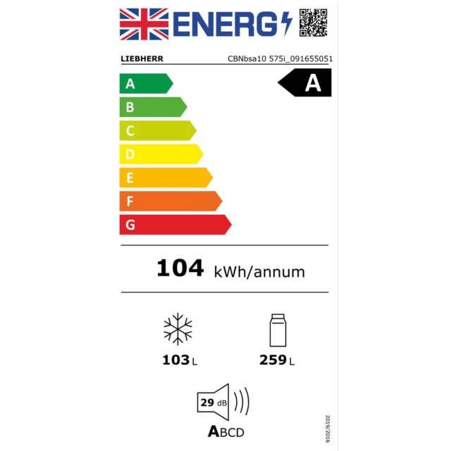 Liebherr CBNBSA10 575I - SD0 Black Steel Ultra Efficient A-10%, Biofresh, Duocooling, Nofrost, Easyt