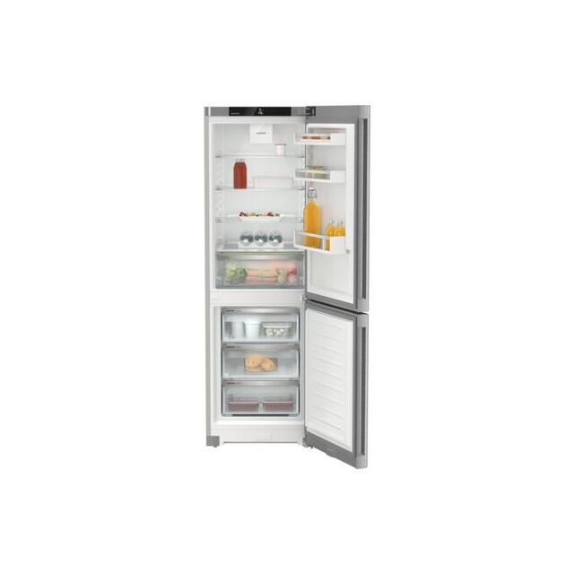 Liebherr CNSDC5203 Frost Free Fridge Freezer with EasyFresh 330l - Silver Steel