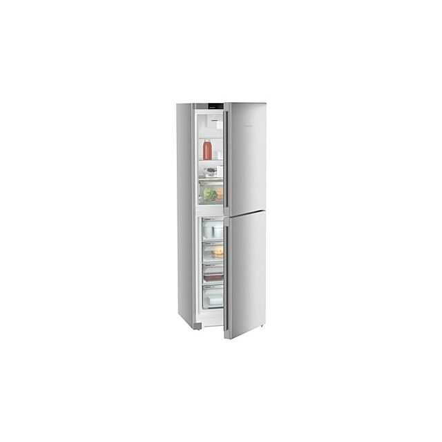 Liebherr CNSFD5204 Silver Freestanding Fridge Freezer 185.5 X 59.7 X 67.5 Easyfresh, Nofrost, 4 Free