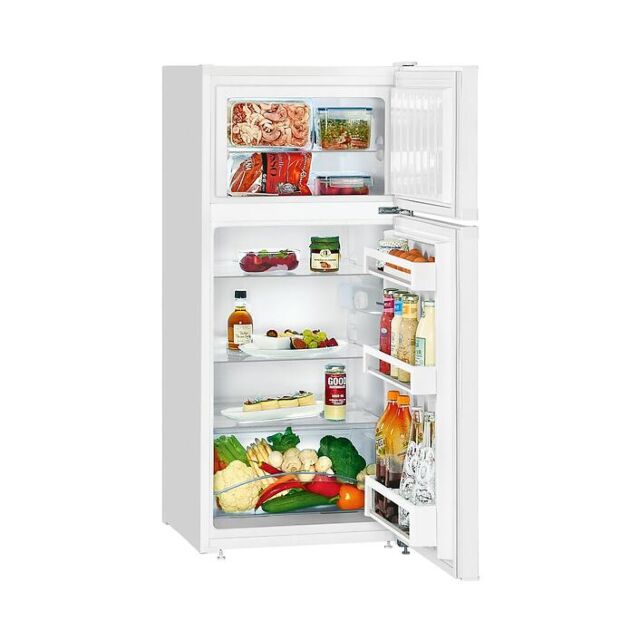 Liebherr CTE2131 White Liebherr Cte 2131 Low Frost Fridge Freezer, 80/20, 124.1 / 55 / 63 Cm White, 