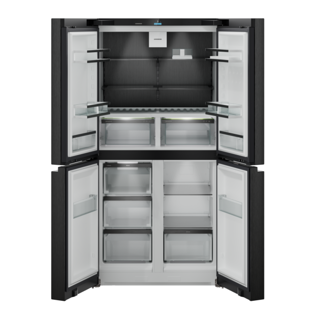 Liebherr MBBSDI 9024 Black Stainless-Steel Plus Biofresh Nofrost 4-Door French Door Fridge-Freezer W