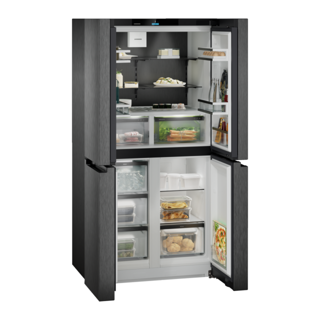 Liebherr MBBSDI 9024 Black Stainless-Steel Plus Biofresh Nofrost 4-Door French Door Fridge-Freezer W