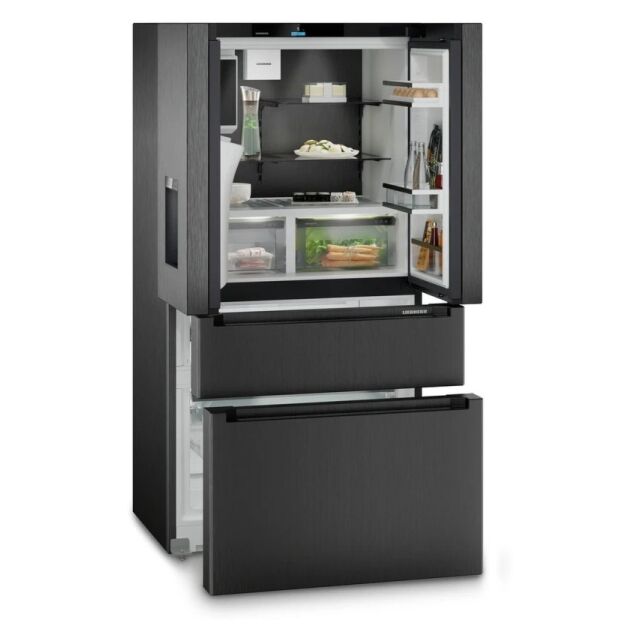 Liebherr MBBSDI 9528 Black Stainless-Steel Plus Biofresh Nofrost French Door Fridge-Freezer With 2 F