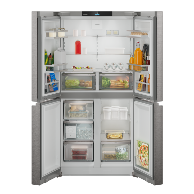 Liebherr MSDD 9012 Stainless Steel Freestanding 4-Door French Door Fridge-Freezer With Easytwist-Ice