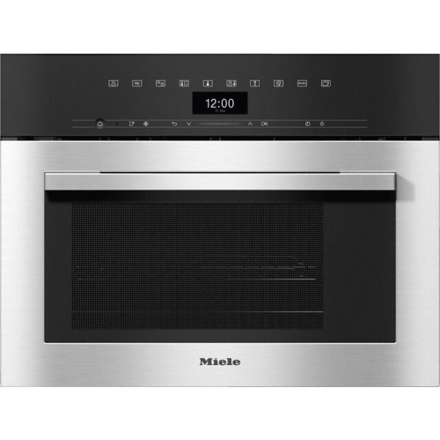 Miele DGM7340 Stainless Steel Built In Steam Oven With Microwave 45Cm High For Healthy Cooking And R