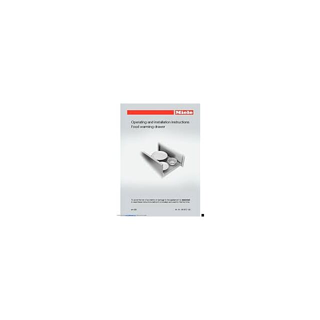 Miele ESW6129 Cleansteel Warming Draw 29Cm Tall 'Sous Chef'