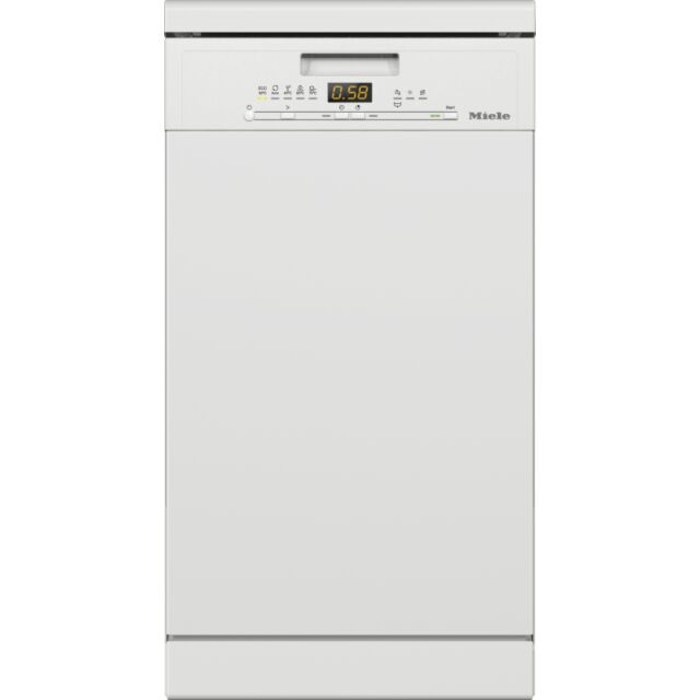 Miele G5430SC White Freestanding Slimline Dishwasher With Cutlery Tray
