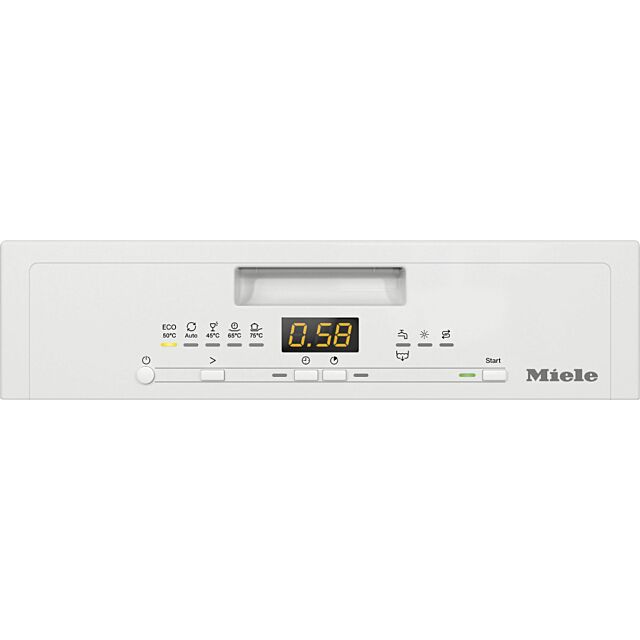 Miele G5430SC White Freestanding Slimline Dishwasher With Cutlery Tray