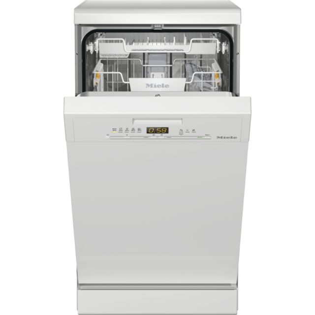 Miele G5430SC White Freestanding Slimline Dishwasher With Cutlery Tray