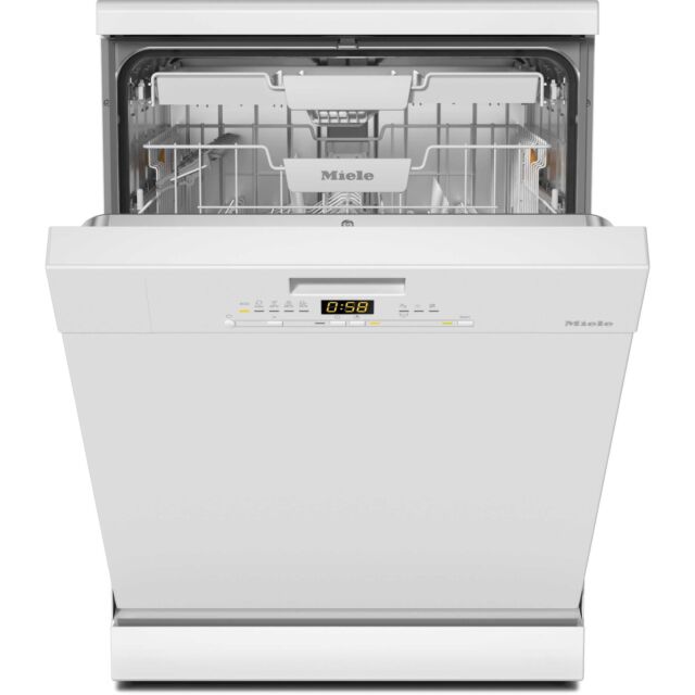 Miele G5611SC Brilliant White Freestanding Full Size 60Cm Dishwahser With Cutlery Tray - A Rated