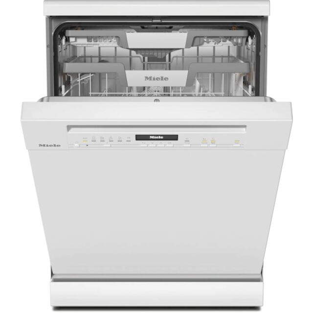 Miele G7040SC B/W Brilliant White Full Size Freestanding Dishwasher With Autodos