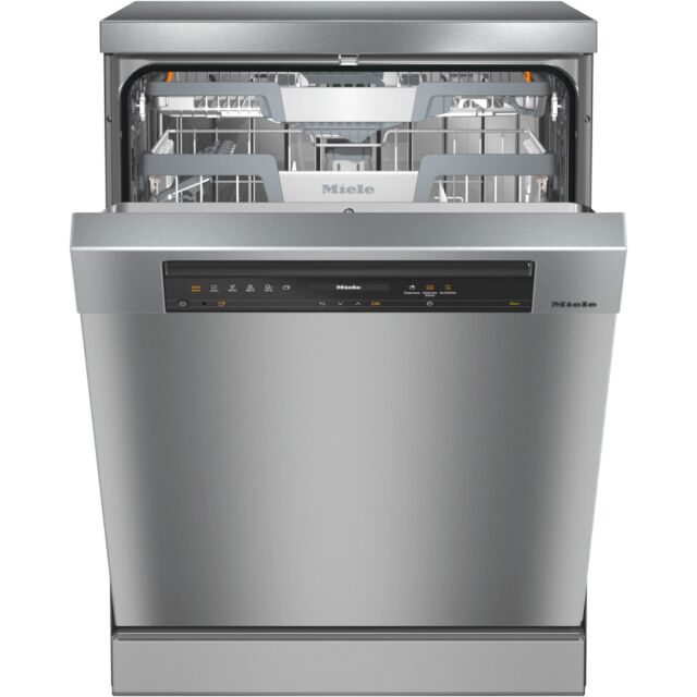 Miele G7410SC CLEAN STEEL Clean Steel Full Size Freestanding Stailess Steel Dishwasher With Autodos 