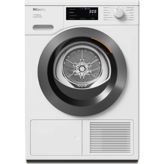 Miele TED645WP Lotus White 9 Kg I 9Kg Heat Pump Dryer Directsensor I Drycare 40 I Hygienedry I Miele