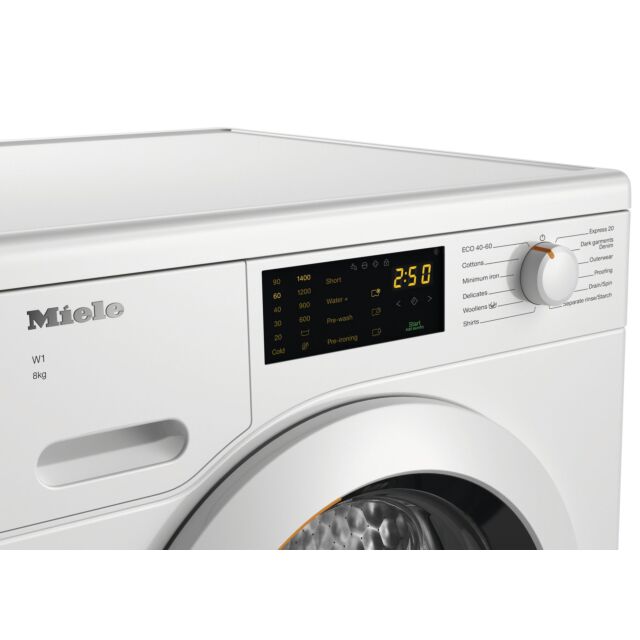 Miele WCD020WPS  8kg 1400 Spin Washing Machine - Lotus White