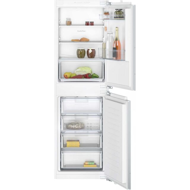 Neff KI7851FE0G N 30, Built-In Fridge-Freezer With Freezer At Bottom, 177.2 X 54.1 Cm, Flat Hinge