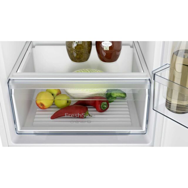 Neff KI7851FE0G N 30, Built-In Fridge-Freezer With Freezer At Bottom, 177.2 X 54.1 Cm, Flat Hinge