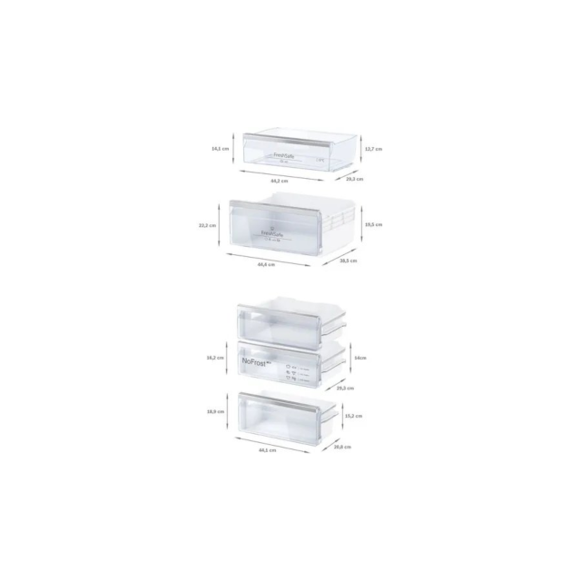 Neff KI7862FE0G 60/40 Built-In Frost Free Fridge Freezer