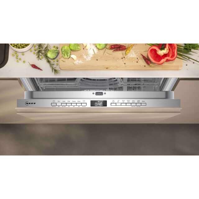Neff S175HTX14G Sliver Fully-Integrated Dishwasher 60 Cm Variable Hinge