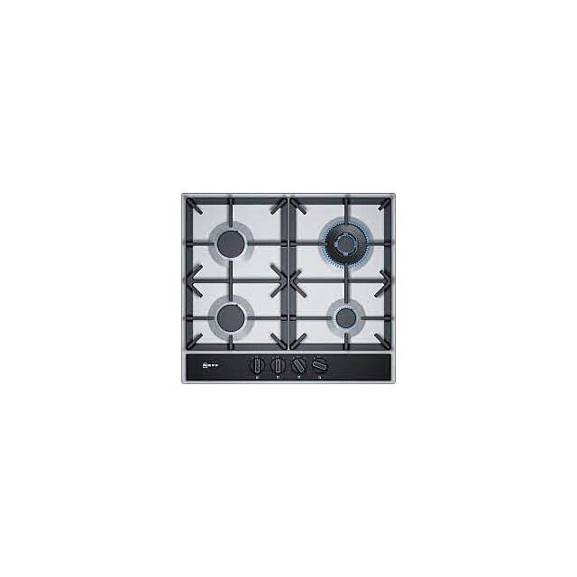 Neff T26DA59NO Ststeel/Black 4 Burner Gas Hob 