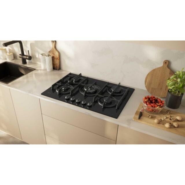 Neff T27PIQ4S0 75.2cm Gas Hob - Black