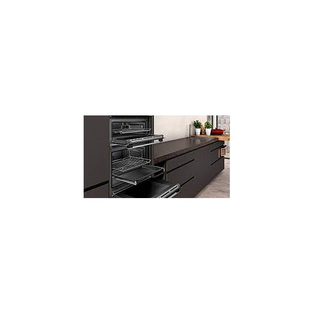 Neff U2ACM7HN0B Stainless Steel Built In Pyrolytic Double Oven