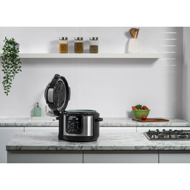 Ninja OP500UK Foodi OP500UK 7.5L 9-in-1 Multi Pressure Cooker and Air Fryer - Black/Stainless Steel