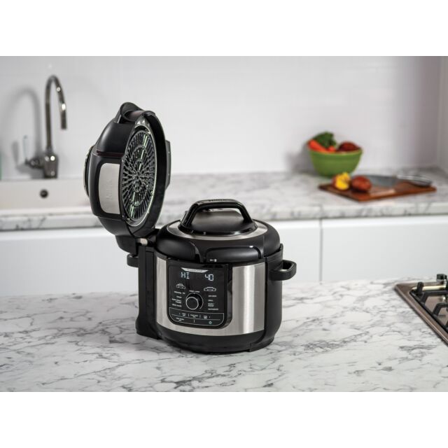 Ninja OP500UK Foodi OP500UK 7.5L 9-in-1 Multi Pressure Cooker and Air Fryer - Black/Stainless Steel