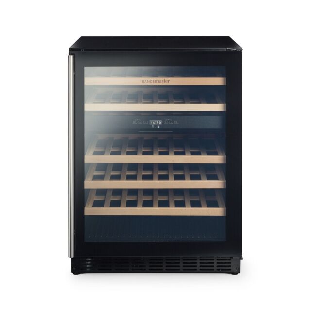 Rangemaster 126170 Black Rdz6046bl 60Cm Dual Zone Wine Cooler - Black