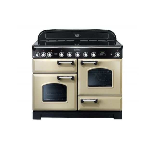 Rangemaster 90390 Cream/ Chrome 110 Classic Deluxe Induction