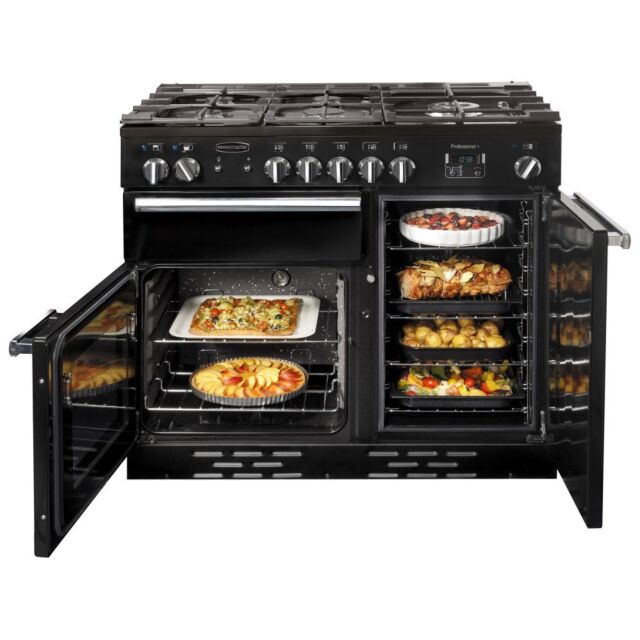 Rangemaster 92600 Black Professional Plus 100 Wide Dual Fuel 