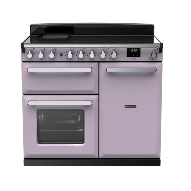 Rangemaster ESDL100EIPHTH/CM1 Heather/Chrome Estel Deluxe 100Cm Induction Cooker - With Chrome Trim 