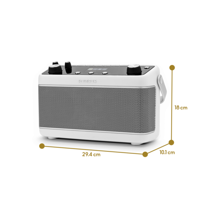 Roberts BLUTUNE7W White Dab+/Fm/Bluetooth Portable Stereo Radio