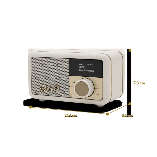 Roberts Radio REV-PETITE2PC DAB+/DAB/FM RDS Radio - Pastel Cream