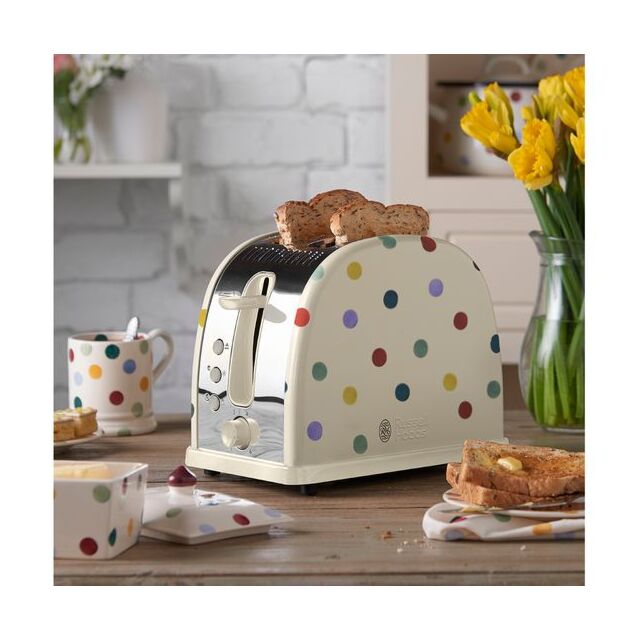 Russell Hobbs 21295 Polka Dot Emma Bridgewater 2 Slice Toaster