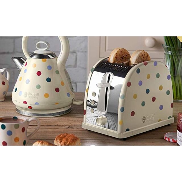 Russell Hobbs 21295 Polka Dot Emma Bridgewater 2 Slice Toaster