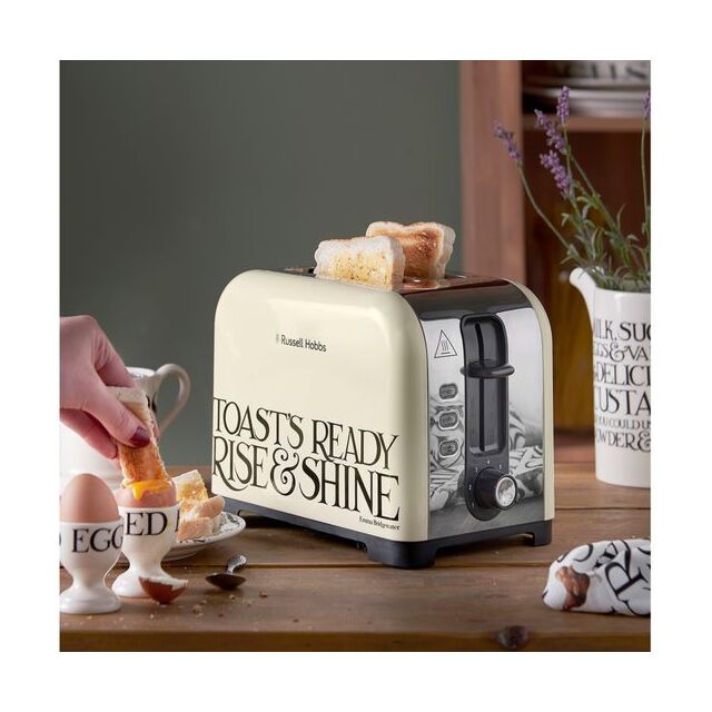 Russell Hobbs 23538 Emma Bridgewater Toast + Marmalade Design 2 Slice Toaster - Cream