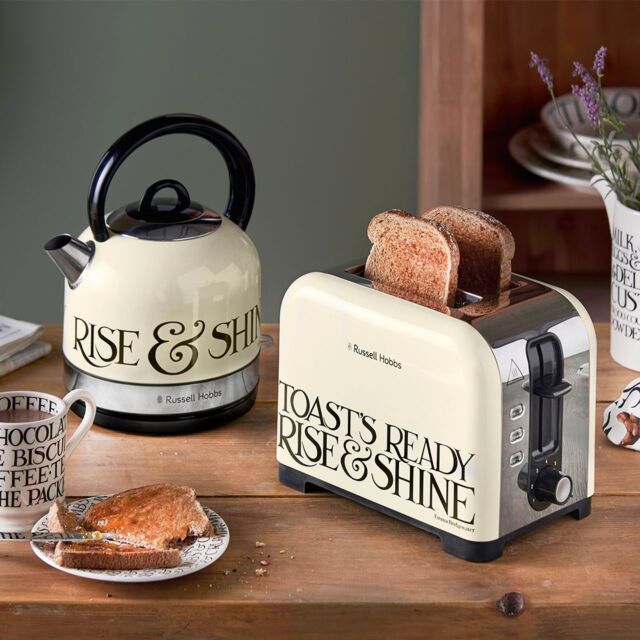 Russell Hobbs 23538 Emma Bridgewater Toast + Marmalade Design 2 Slice Toaster - Cream