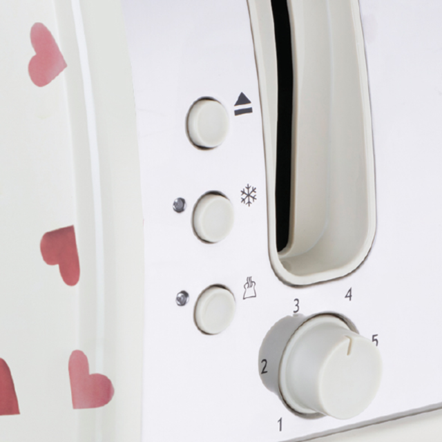 Russell Hobbs 28340 Emma Bridgewater Pink Hearts Design 2 Slice Toaster -