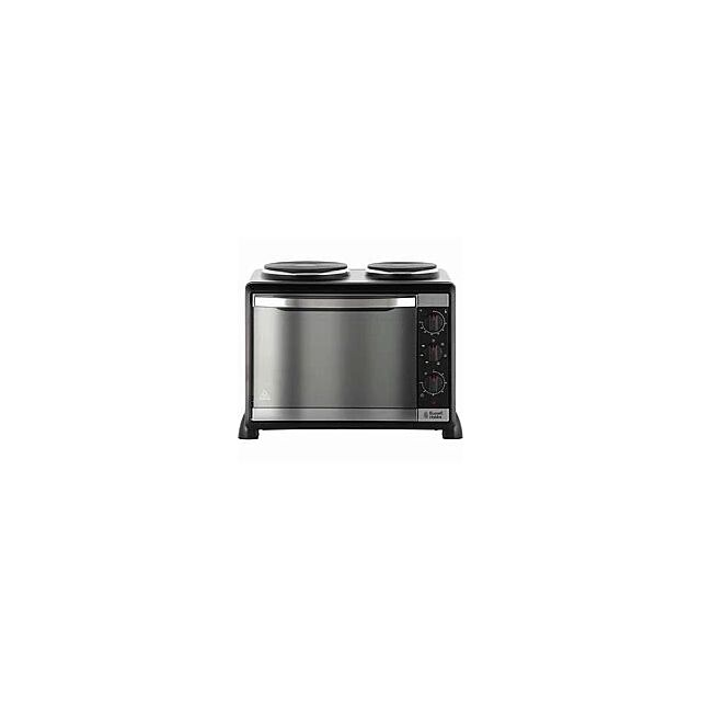 Russell Hobbs RUS22780 Black Mini Oven With Hot Plates Fan Oven 