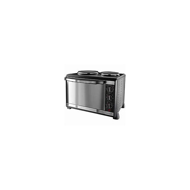 Russell Hobbs RUS22780 Black Mini Oven With Hot Plates Fan Oven 