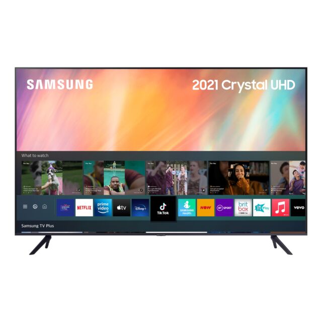 Samsung UE55AU7100KXXU 55inch 4K UHD HDR Smart TV HDR powered by HDR10+ with Adaptive Sound and Boundle