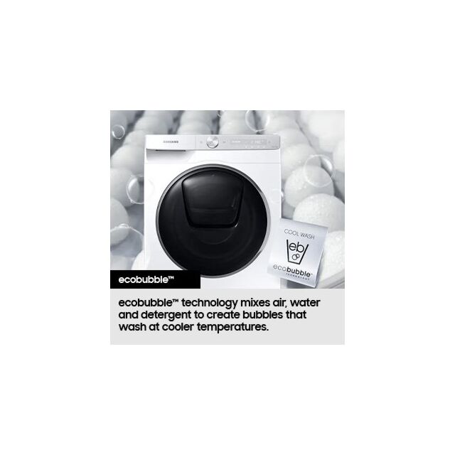 Samsung WD90TA046BX/EU WD90TA046BXEU 9kg/6kg 1400 Spin Washer Dryer with ecobubble - Graphite