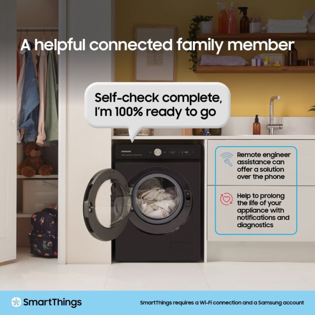 Samsung WW11BB504DABS1 11kg 1400 Spin Washing Machine with EcoBubble - Black
