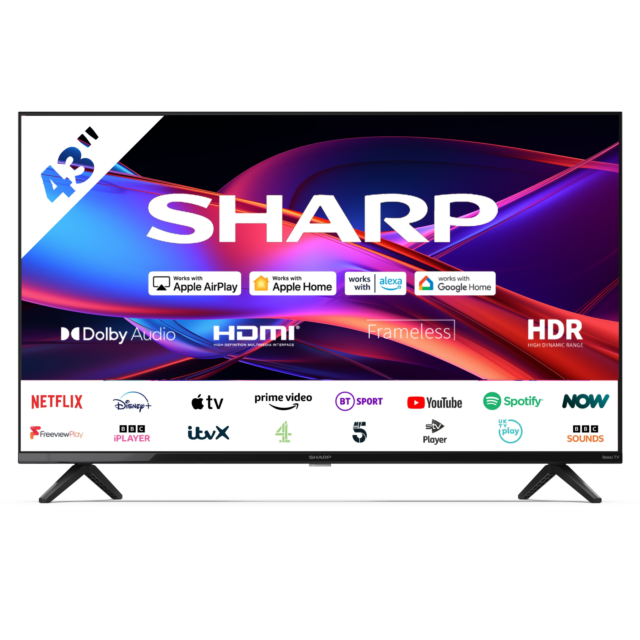 Sharp 2T-C43GD2225K  43inch  Full HD Frameless Smart Roku TV