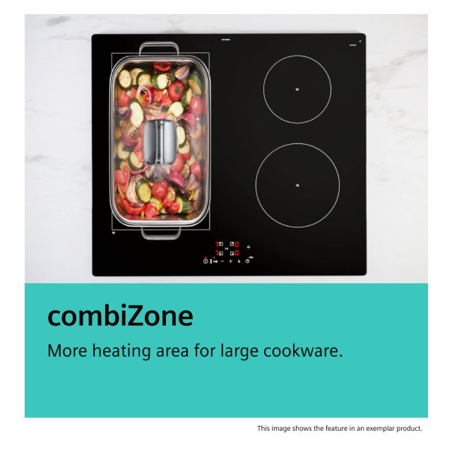 Siemens ED851HQ26E Black Q500 Induction Hob With Integrated Ventilation System 80 Cm Surface Mount W