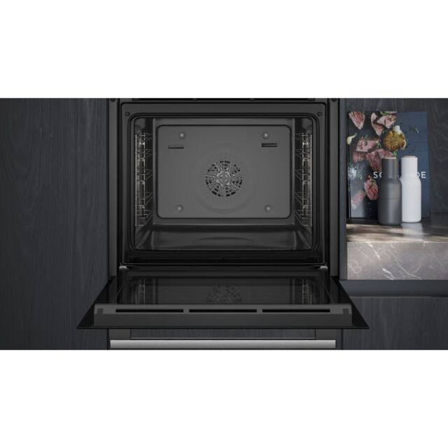 Siemens HB537GBS3B Black And St/St Iq500, Built-In Oven, 60 X 60 Cm, 