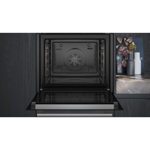 Siemens HB578GBS7B Black And Stainless Steel Iq500 Built-In Oven 60 X 60 Cm With Pyrolytic Cleanings